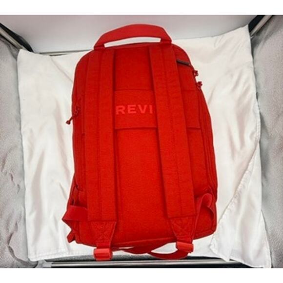 Brevitē The Backpack Red Minimalist Everyday Travel Laptop Bag - Picture 12 of 16